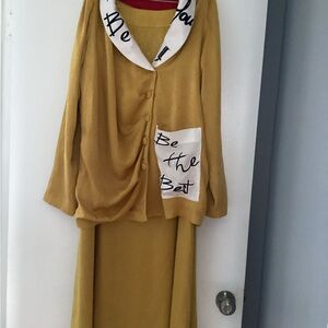 JOVANA LOUIS You Can Be Be The Best Yellow Two-Piece Blazer & Skirt Set 6/S